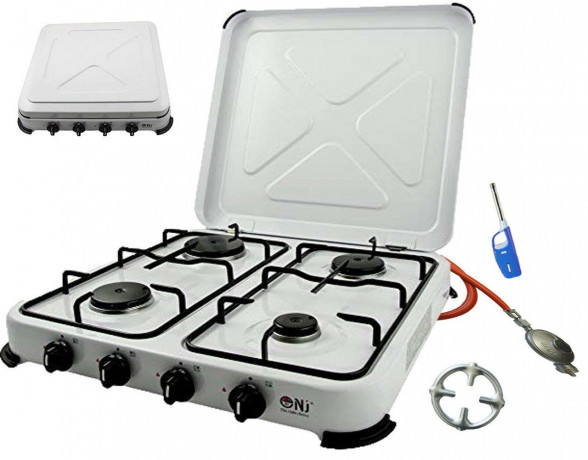 NJ The right choice NJ The right choice Gaskocher NJ-04, Gaskocher 4 flammig Propan Campingkocher 5,5KW + Deckel NJ Правильный выбор газовая плита NJ-04, газовая плита на 4 пламени, пропановая походная плита, 5,5 кВт + крышка