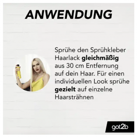 got2b Haarspray Sprühkleber Got2b 3stk x 300ml, Лак для волос ультрасильной фиксации, 3шт х 300 мл, фиксация до 72 часов, без склеивания и пересушивания, стойкий эффект до следующего мытья