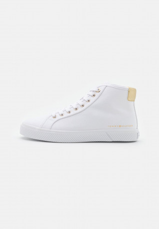 Tommy Hilfiger ESSENTIAL  High-top trainers white ESSENTIAL Высокие кроссовки белый