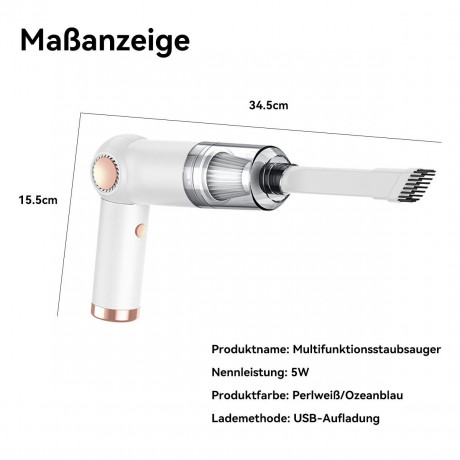 DOPWii DOPWii Akku-Handstaubsauger Faltbarer Vakuumreiniger,Kabellos,Grosser Saugleistung,Fur Zuhause,Auto, Es gibt eine Tasche  Бесроводной ручной пылесос DOPWii, складной пылесос, беспроводной, большая мощность всасывания, для дома, в машину, есть сумка