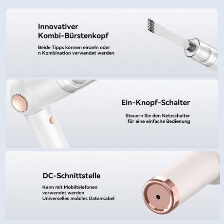 DOPWii DOPWii Akku-Handstaubsauger Faltbarer Vakuumreiniger,Kabellos,Grosser Saugleistung,Fur Zuhause,Auto, Es gibt eine Tasche  Бесроводной ручной пылесос DOPWii, складной пылесос, беспроводной, большая мощность всасывания, для дома, в машину, есть сумка