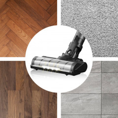 N8WERK N8WERK Akku-Hand-und Stielstaubsauger Staubsauger automatischer Schmutzerkennung 300W grau  N8WERK Беспроводной ручной пылесос с автоматическим обнаружением грязи 300 Вт серый