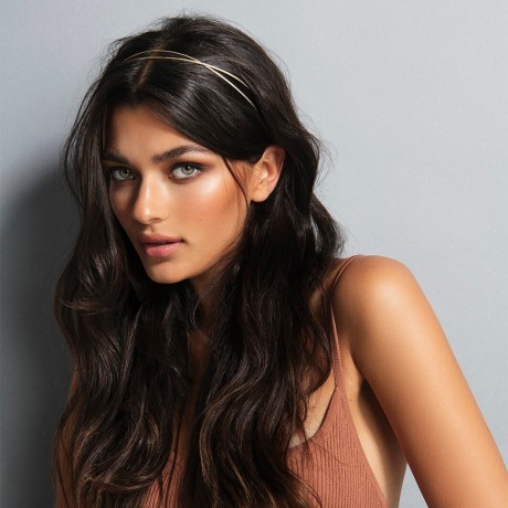 The Hair Edit Gold Carved Chaplet Headband  Золотая резная повязка на голову в виде часовни