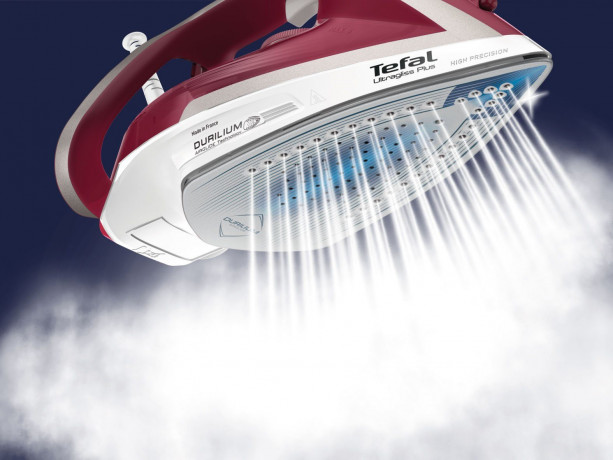 Tefal Tefal Dampfbugeleisen FV6810 Ultragliss Plus, 2800 W, 250 g/Min. extra Dampfstoss, Vertikaldampf, kratzfeste Bugelsohle  Паровой утюг Tefal FV6810 Ultragliss Plus, 2800 Вт, 250 г/мин. дополнительный паровой удар, вертикальное отпаривание, устойчивая