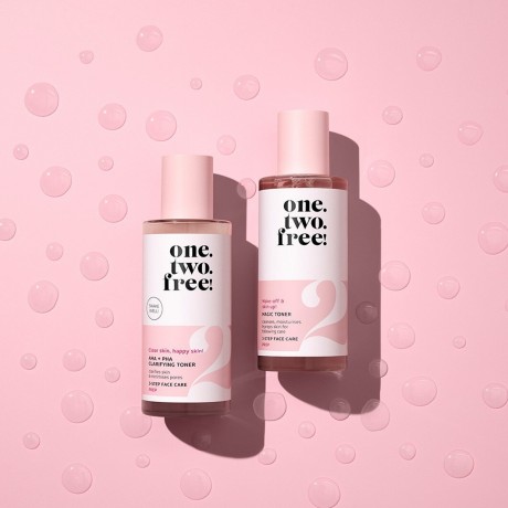 one.two.free! AHA + PHA Clarifying Toner  AHA + PHA очищающие тоники