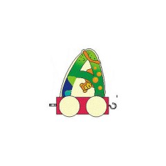 HESS Holzdekoration Holzbuchstabe A auf Radern Деревянное украшение деревянная буква А на колесах