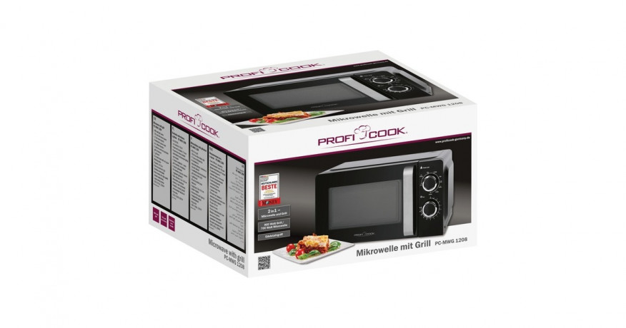 ProfiCook ProfiCook PC-MWG 1208, Mikrowelle schwarz/silber  schwarz/silber ProfiCook PC-MWG 1208, микроволновая печь черный/серебристый