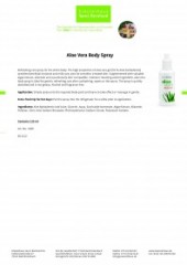 Kraueterhaus Sanct Bernhardt Aloe Vera Body Spray, 125 мл