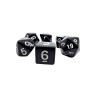 dice4friends 7-tlg. RPG Wurfelset Pearl: Black\/White 7 шт. RPG Dice Set Жемчуг: Черный/Белый