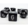 dice4friends 7-tlg. RPG Wurfelset Pearl: Black\/White 7 шт. RPG Dice Set Жемчуг: Черный/Белый