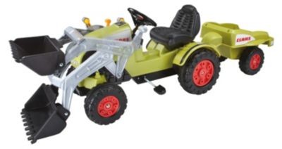 BIG Claas Celtis Loader + Trailer Trettraktor mit Anhanger Педальный трактор Claas Celtis Loader + Trailer с прицепом