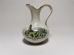 Porzellanfabrik Oechsler&amp;Andechser Bavaria (Kaiser), Коллекционный Кувшинчик 9см х 6см с изображением вершины Фельдберг, 1952-1955гг.