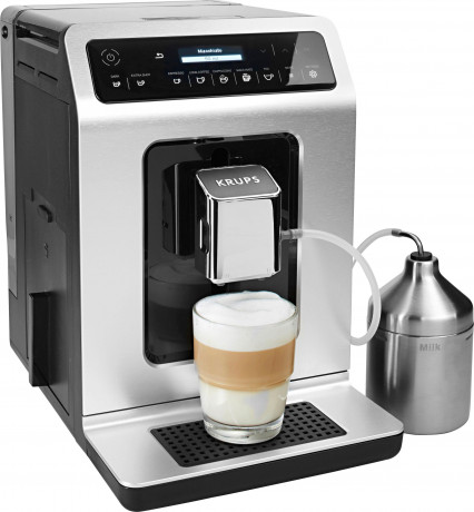 Krups Krups Kaffeevollautomat EA891D Evidence, 12 Kaffee- und 3 Tee-Variationen, OLED-Display und Touchscreen Полностью автоматическая кофемашина Krups EA891D Evidence, 12 вариантов кофе и 3 варианта чая, OLED-дисплей и сенсорный экран