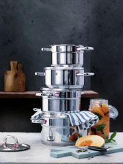 WMF WMF Topfset 5-tlg. PREMIUM ONE silber Набор кастрюль WMF, 5 шт. ПРЕМИУМ ОДИН