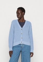 Tommy Hilfiger HAYANA CABLE CARDIGAN Cardigan moon blue КАРДИГАН HAYANA CABLE Кардиган лунно-голубой