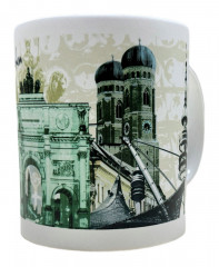 Zurbrucggen Zurbrucggen Kaffeebecher MUcNCHEN Weiss Кофейная кружка Zurbrucggen M=cNCHEN