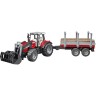 Bruder Trak 41cm Massey Ferguson 7480 Frontlader + Hanger Фронтальный погрузчик Trak 41cm Massey Ferguson 7480 + подвеска