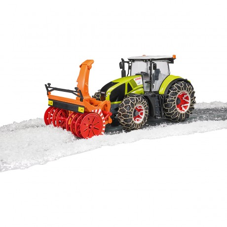 Bruder Claas Axion 950 mit Schneeketten und Schneefrase 1:16 Claas Axion 950 с цепями противоскольжения и снегоуборщиком 1:16