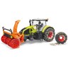 Bruder Claas Axion 950 mit Schneeketten und Schneefrase 1:16 Claas Axion 950 с цепями противоскольжения и снегоуборщиком 1:16
