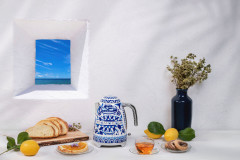 Smeg Smeg Wasserkocher Wasserkocher 1,7l Edelstahl 2400 Watt SMEG Dolce Gabbana Mediterraneo  Чайник Smeg чайник 1,7л нержавеющая сталь 2400 Вт SMEG Dolce Gabbana Mediterraneo