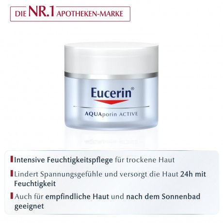 Eucerin AquaPorin Active Feuchtigkeitspflege fur Trockene Haut AquaPorin Активный увлажняющий уход для сухой кожи