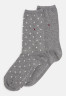 Tommy Hilfiger 2 PACK Socks middle grey melange 2 УПАКОВКИ носков средний серый меланж