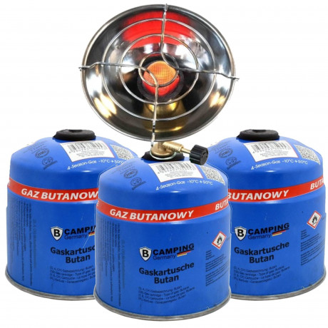 TronicXL TronicXL Gaskocher 2in1 Gaskocher + Mobile Heizung I Notheizung I Camping Set mit Gas  Газовая плита TronicXL Газовая плита 2-в-1 + мобильный обогреватель I аварийный обогреватель I походный комплект с газом