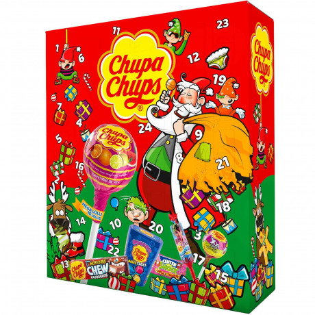 Chupa Chups 2025 Adventskalender Адвент-календарь, 26 сладких сюрприза, 314 грамм