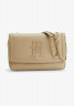 Tommy Hilfiger TEXTURED MONOGRAM FLAP  Across body bag beige TEXTURED MONOGRAM FLAP Сумка через плечо бежевый