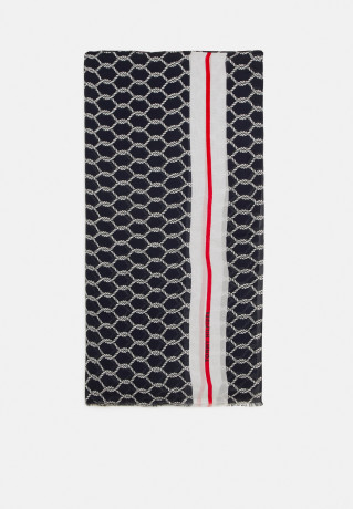 Tommy Hilfiger COAST SCARF Scarf space blue mix ПОБЕРЕЖНЫЙ ШАРФ Шарф космический синий микс