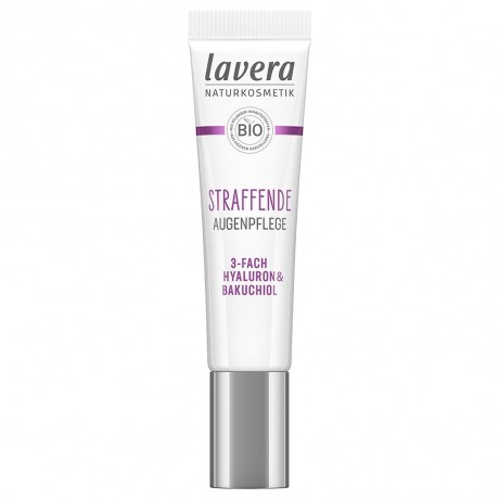 lavera Augencreme straffend 3fach Hyaluron & Bakuchiol  Укрепляющий крем для кожи вокруг глаз с тройной гиалуроном и бакучиолом