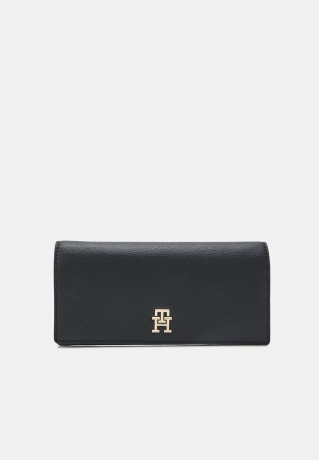 Tommy Hilfiger CASUAL LARGE WALLET Wallet black ПОВСЕДНЕВНЫЙ БОЛЬШОЙ КОШЕЛЕК Бумажник черный