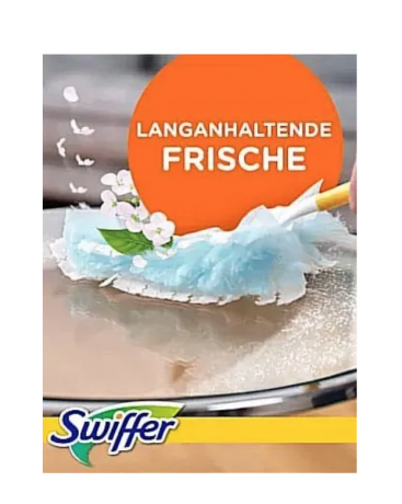 Swiffer Staubmagnet Aroma Clean and fresh 9st x 2packs, С ароматом чистоты и свежести сменные салфетки-насадки для ручки, 9 шт x 2уп