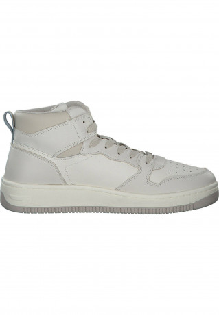 Tommy Hilfiger High-top trainers ivory bleached stone Высокие кроссовки отбеленный камень слоновой кости
