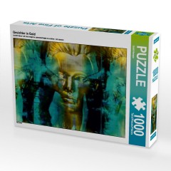 CALVENDO Puzzle CALVENDO Puzzle Gesichter in Gold Пазл CALVENDO Puzzle Faces в золоте