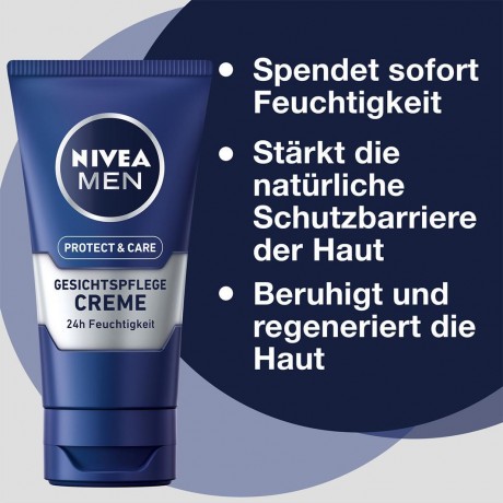 Nivea Men Protect & Care Gesichtspflege Creme  Крем для лица Men Protect & Care 75мл