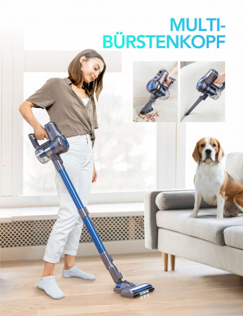 Greenote Greenote Akku-Stielstaubsauger GSC50, 23KPA, 4 in 1 Multifunktionaler Handstaubsauger, 200,00 W, Freistehender Akkusauger fur Hartboden, Teppich, Tierhaare Беспроводной ручной пылесос Greenote GSC50, 23 кПА, многофункциональный ручной пылесос 4
