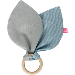 Motherhood Beissring aus Holz mit Baumwollblatter Деревянный прорезыватель с хлопковыми листьями