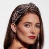 The Hair Edit Leopard Print Pleated Headband  Плиссированная повязка на голову с леопардовым принтом