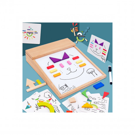 Epik Lernspielzeug fur Kinder magnetische Puzzlebausteine Развивающие игрушки для детей магнитные строительные блоки головоломки