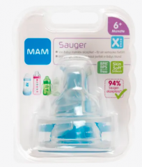 MAM  Trinksauger Silikon, Gr. X, ab 6 Monaten, 2 St Силиконовая соска, размер X, с 6 месяцев, 2 шт.