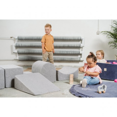 MeowBaby Spielplatz Aus Schaumstoff mit Ballebad 200x45cm\/100 Balle Hindernislaufen fur Kinder Детская пенная площадка с бассейном 200х45см/полоса препятствий на 100 шаров для детей