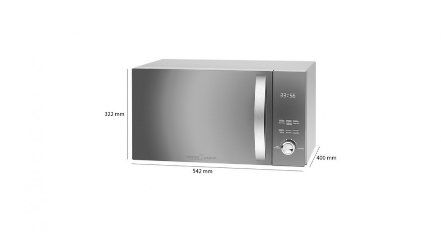 ProfiCook ProfiCook PC-MWG 1176 H, Mikrowelle silber/schwarz  silber/schwarz ProfiCook PC-MWG 1176 H, микроволновая печь серебристый/черный