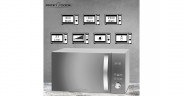 ProfiCook ProfiCook PC-MWG 1176 H, Mikrowelle silber/schwarz  silber/schwarz ProfiCook PC-MWG 1176 H, микроволновая печь серебристый/черный