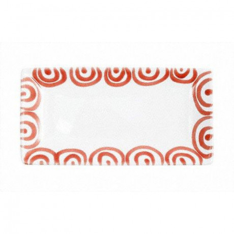 Gmundner Keramik Gmundner Keramik Rotgeflammt Snackschale 22x11x2,7 cm Миска для закусок Gmundner керамическая с пламенем красного цвета 22x11x2,7 см