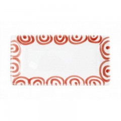 Gmundner Keramik Gmundner Keramik Rotgeflammt Snackschale 22x11x2,7 cm Миска для закусок Gmundner керамическая с пламенем красного цвета 22x11x2,7 см