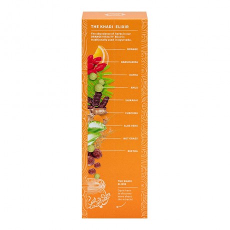 Khadi Naturkosmetik Shampoo Orange Vitality 200ml  Шампунь Апельсин Живучесть 200мл