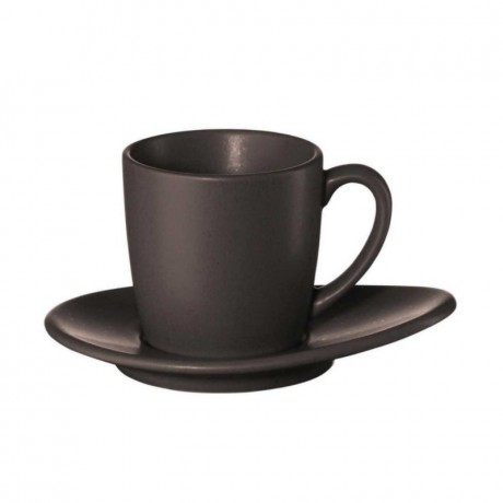 ASA SELECTION ASA Cuba Marone Espressotasse mit Untertasse 0,06 L / h: 5 cm Чашка для эспрессо ASA Cuba Marone с блюдцем 0,06 л / высота: 5 см