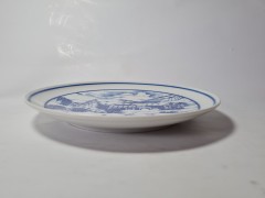 Hutschenreuther 1814 Винтажная тарелка эксклюзивно для Нидертхальского двора "Зима", 20см, Германия, 1970-80гг.