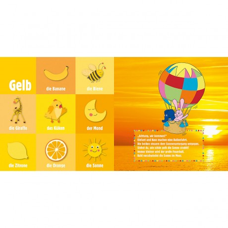 Tessloff Verlag Pappebuch. Elefant und Hase entdecken die Farben картонная книга. Слон и кролик открывают цвета